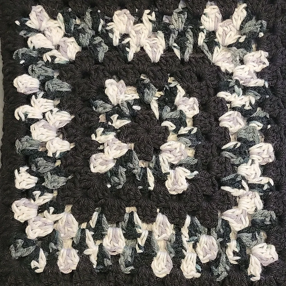 Granny Square Crochet Blanket, 65